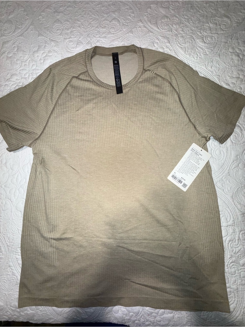 lululemon athletica Men's Short Sleeve Waffle Crew - Tan